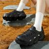 Fashion 2025 New Big Size Women's Summer Hollow-Out Sandals Soft Thick Sole Breathable Lightweight Perforated Casual Beach Walking Shoes