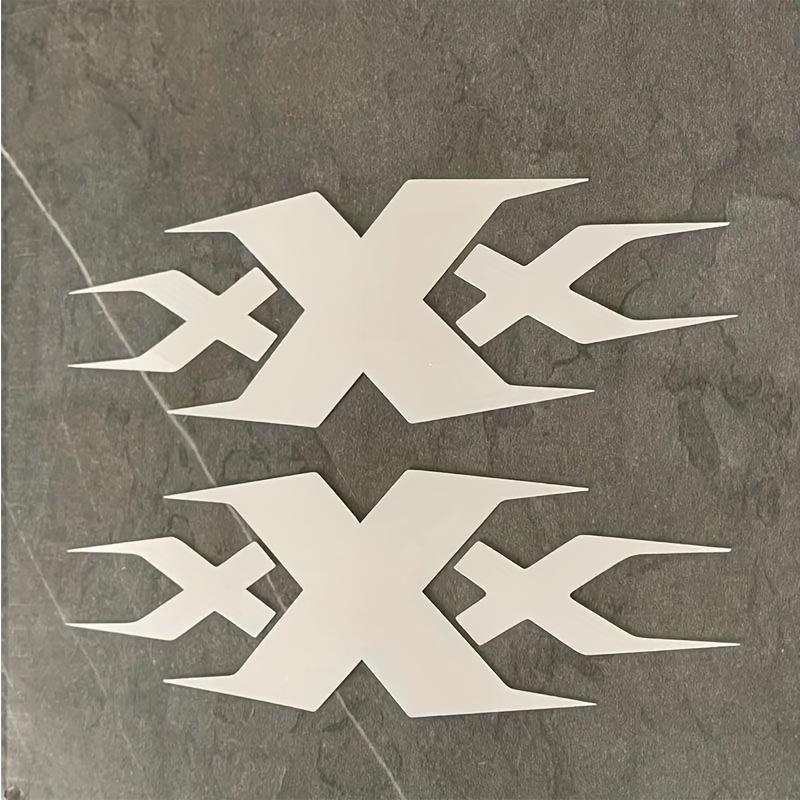 2PCS XXX Motorcycle Stickers Waterproof DIY Motorbike Helmet Side Panels Fuel Tank Fairing Scooter Vinyl Decals Cool Decoration