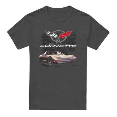 Chevrolet Unisex Adult Checkered Past Heather T-Shirt