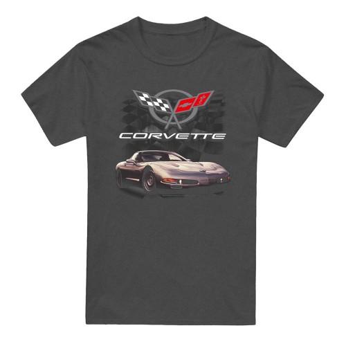 Chevrolet Unisex Adult Checkered Past Heather T-Shirt
