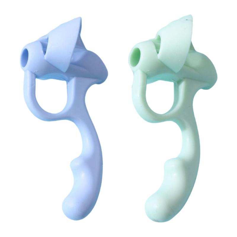 

Soft Silicone Pen Grip Writing Aid Gripper Ergonomic Five Finger Pens Grips Pencil Holder Grippers For Student Toddler зелений/синій