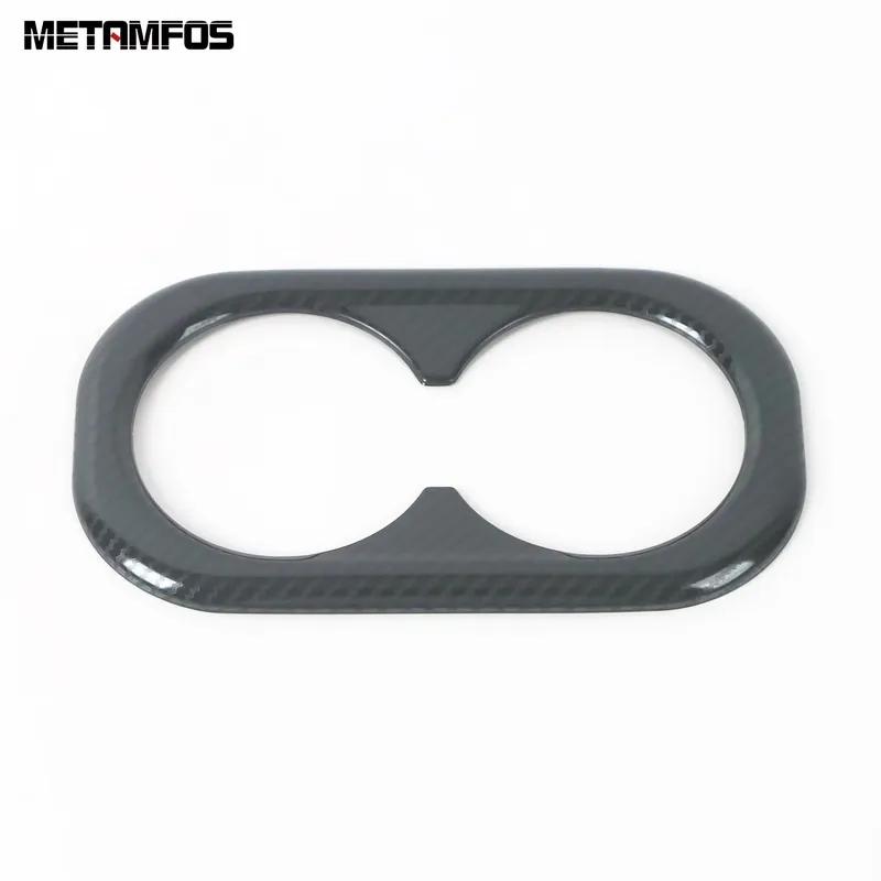 For Honda CR-V CRV  2024 2025 Carbon Fiber Rear Cup Holder Water Bottle Decoration Frame Interior Accessories Car Styling