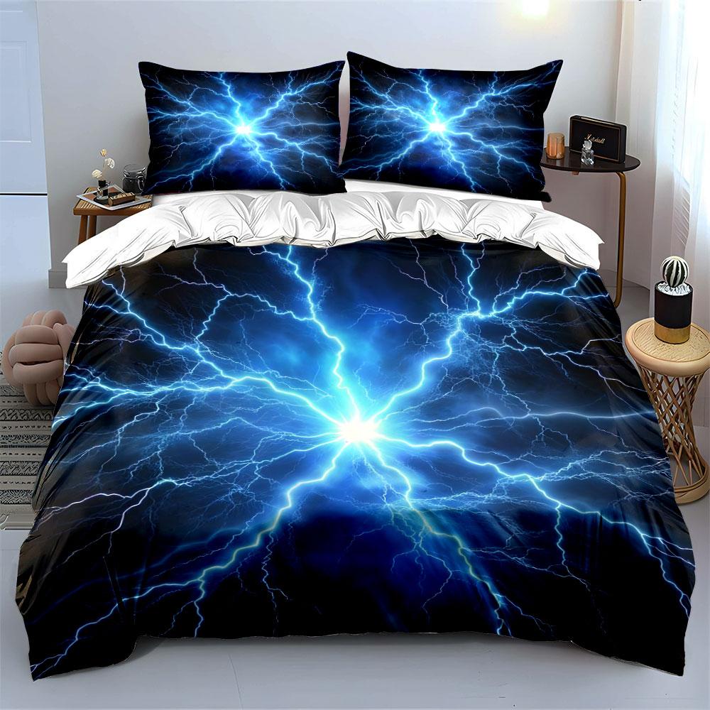 "Electrifying Three-Piece Energy Set" Kid's and Adults' Bedroom Decor, Exquisite Three-piece Bedding Set Gift