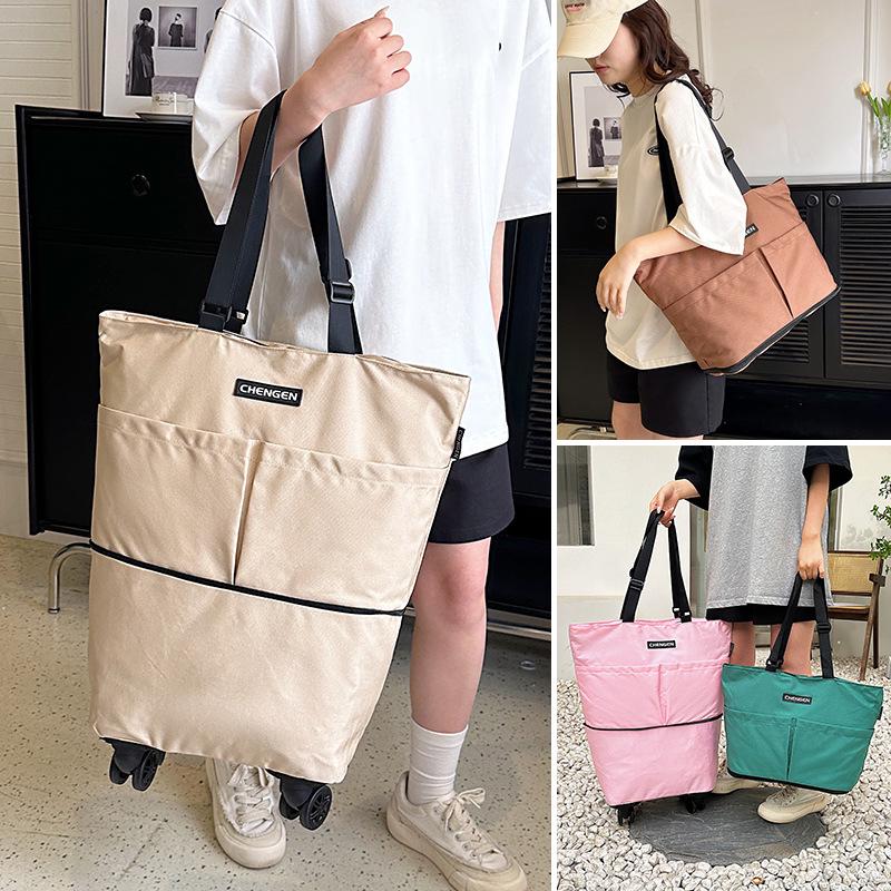 Faltbare Tragbare Großraum-Reise- und Einkaufstasche mit Rollen