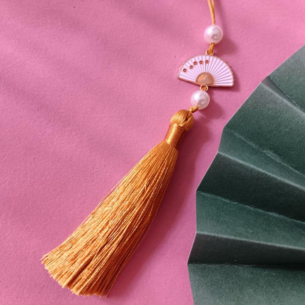 Lucky Bookmark Tassels DIY Crafts Phone Pendant Chain Clothing Pendant Tassel Car Keyring  Earrings