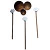 Raccoglitori di Pioggia, Mangiatoia Arrugginita Set da 3 per Decorazione Giardino Esterno, Stazione di Irrigazione per Insetti