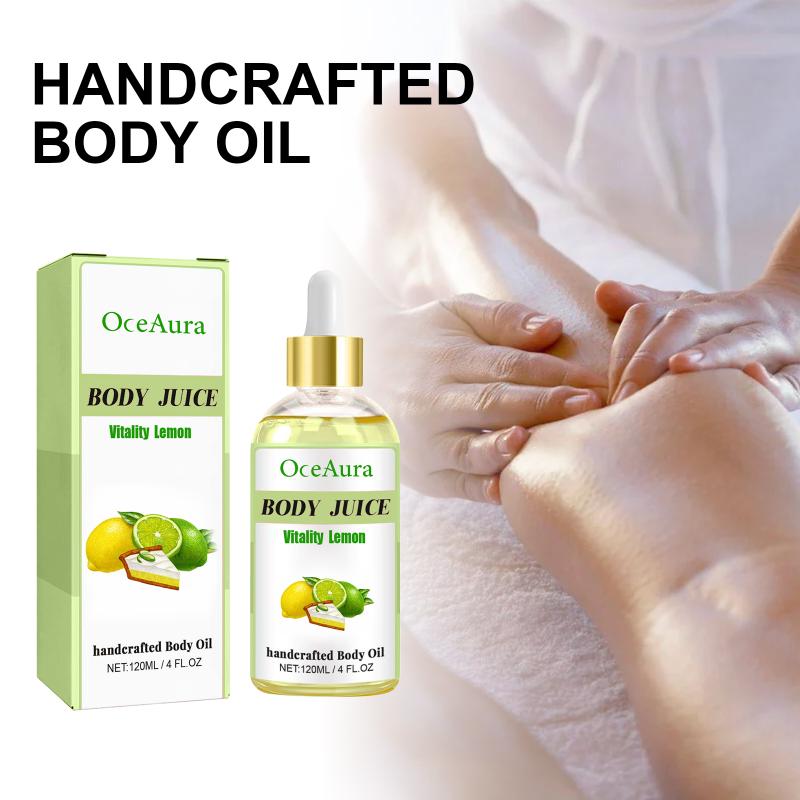Oceaura Lemon Body Care Oil Glowing Skin Repair Smooth Stress Relief Moisturizing Dry Skin Tightening Body Essential Oils