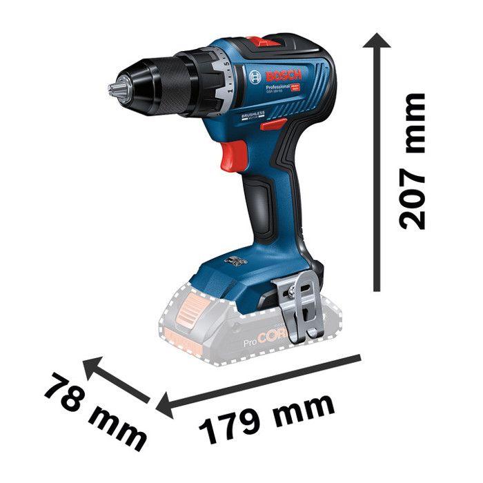 Perceuse visseuse - BOSCH - GSR 18V-55 - 18V - 1800 tr/min - Mandrin 13 mm