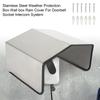 Stainless Steel Weather Protection Box Wall Box Rain Cover For Doorbell Socket