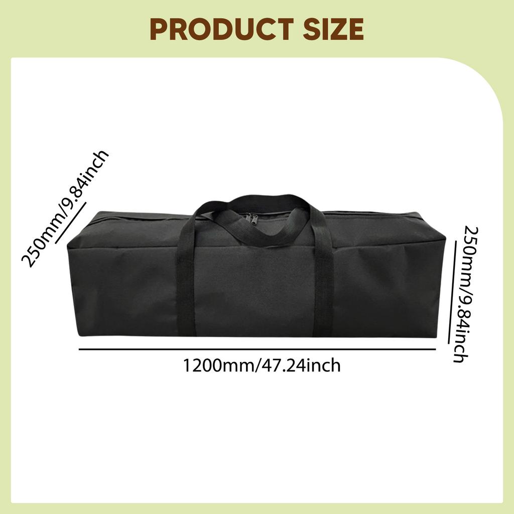 Oxford Cloth Camping Equipment Storage Bag Large Capacity  Foldable Tent Support Rod Storage Case for Outdoor Camping Organizer