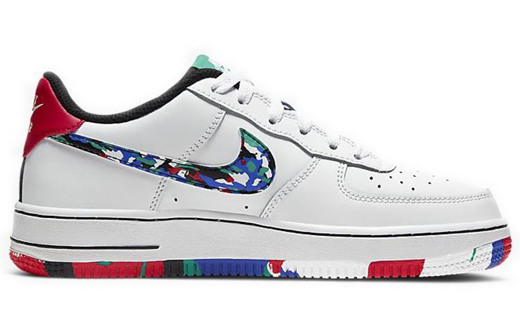 Nike Air Force 1 Low Crayon White Multi GS CU4632-100