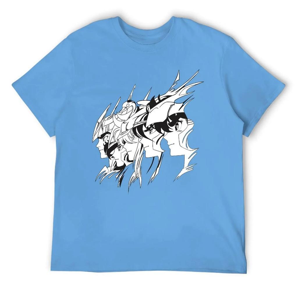 Crewneck Saint Seiya Bronze Knights For Sale T-shirt  Sports Tees Novelty Geeky Fitness Eur Size