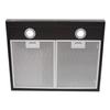 Modo Slim 50cm BLACK kitchen hood/extractor - Under-cabinet touch panel + carbon filter