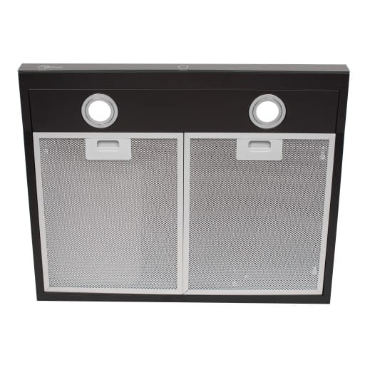 Modo Slim 50cm BLACK kitchen hood/extractor - Under-cabinet touch panel + carbon filter