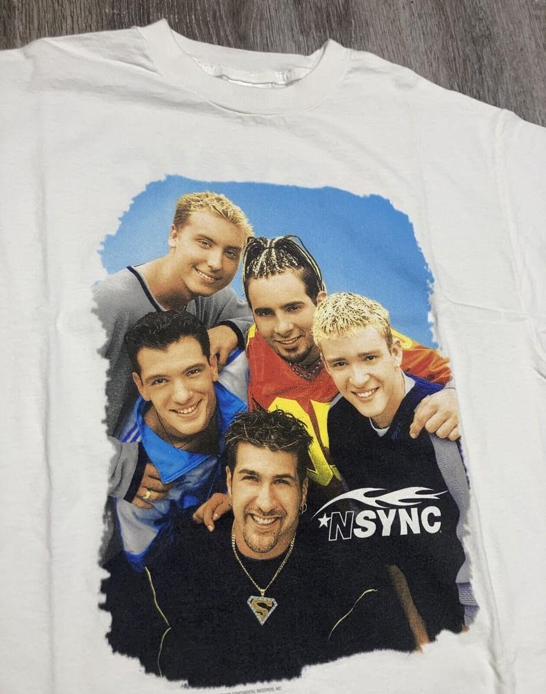 In Concert NSYNC Band Funny Shirt Short Sleeve White Unisex S-2345XL Unisex T-Shirt XXL