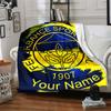1pc Fenerbahçe Spor Kulübü Blanket with Custom Name, Gift, for Men and Women, Soft Blanket, Good for Sofa Bed Couch Travel, Lightweight Flannel Blanke