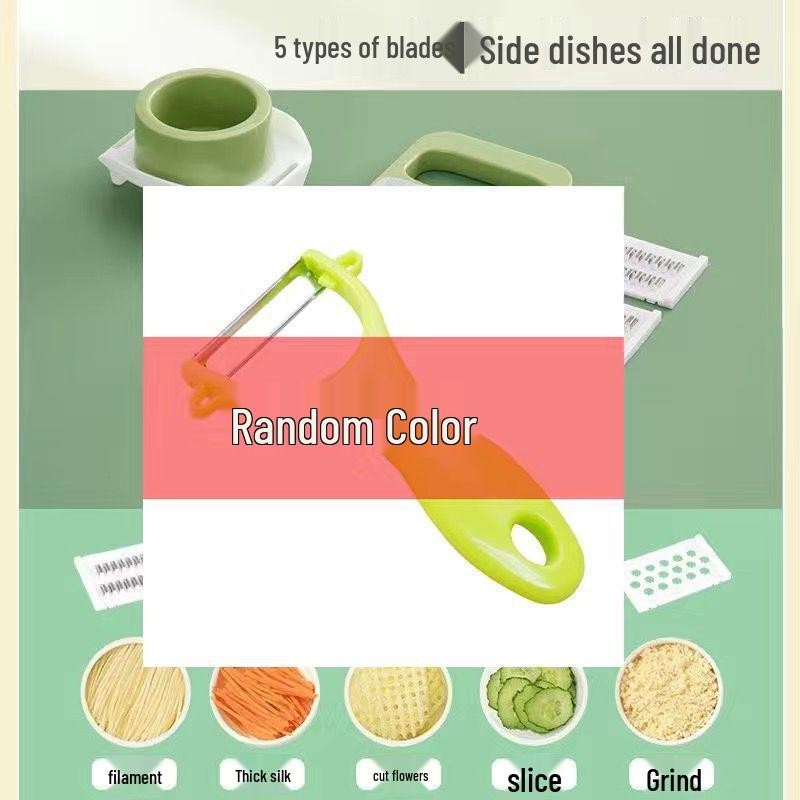 Multifunctional Kitchen Vegetable and Potato Slicer, Peeler, Shredder, and Grater