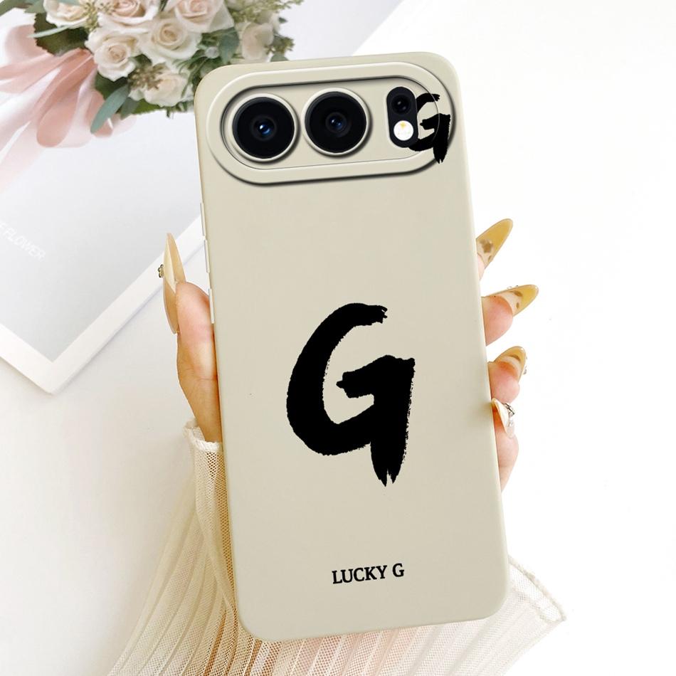 For Honor 500 5G Lucky Initial Letter Phone Case For Honor 500 MEY-AN00 Soft Silicone Shockproof Cases Bumpers