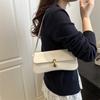 Beautiful Trend 2 New Fashion Retro Solid Color Portable Shoulder Underarm Bag Simple Versatile Bag