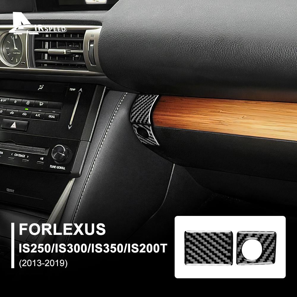 

Наклейка из настоящего углеродного волокна для Lexus IS250 300 350 200T 2013-автомобиль второго пилота, ручка пассажирской двери, накладка на рамку