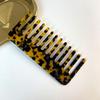 European American Acetate Board Hair Comb Simple Retro Girl Anti-static Accessory Tortoiseshell Color Large Toothed Fork Head Decoration