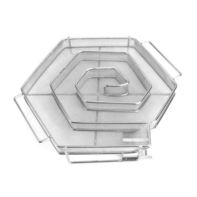 Boîte à fumée pour barbecue Générateur de fumée froide Grille en acier inoxydable Outil et accessoires pour barbecue fumoir extérieur
