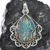 CERTIFIED 41 Ct Natural Pear Opal 925 Starling Silver Pendant Jewelry For Her MY.PD-206-NS