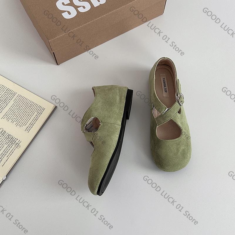 

Мода 2025 Новые туфли Мэри Джейн с ремешком-перекрестием, Модные слипоны, Обувь на внутренней платформе, Женские уличные туфли для платья 35 светло-зеленый