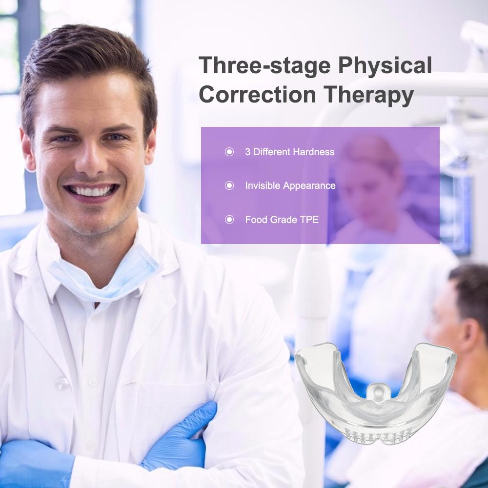 3 Niveluri Aparat Dentar Trainer Dinti Aliniere Muștiuc Pentru Adulți Aparat Ortodontic Dreptizor Accesorii Dentare