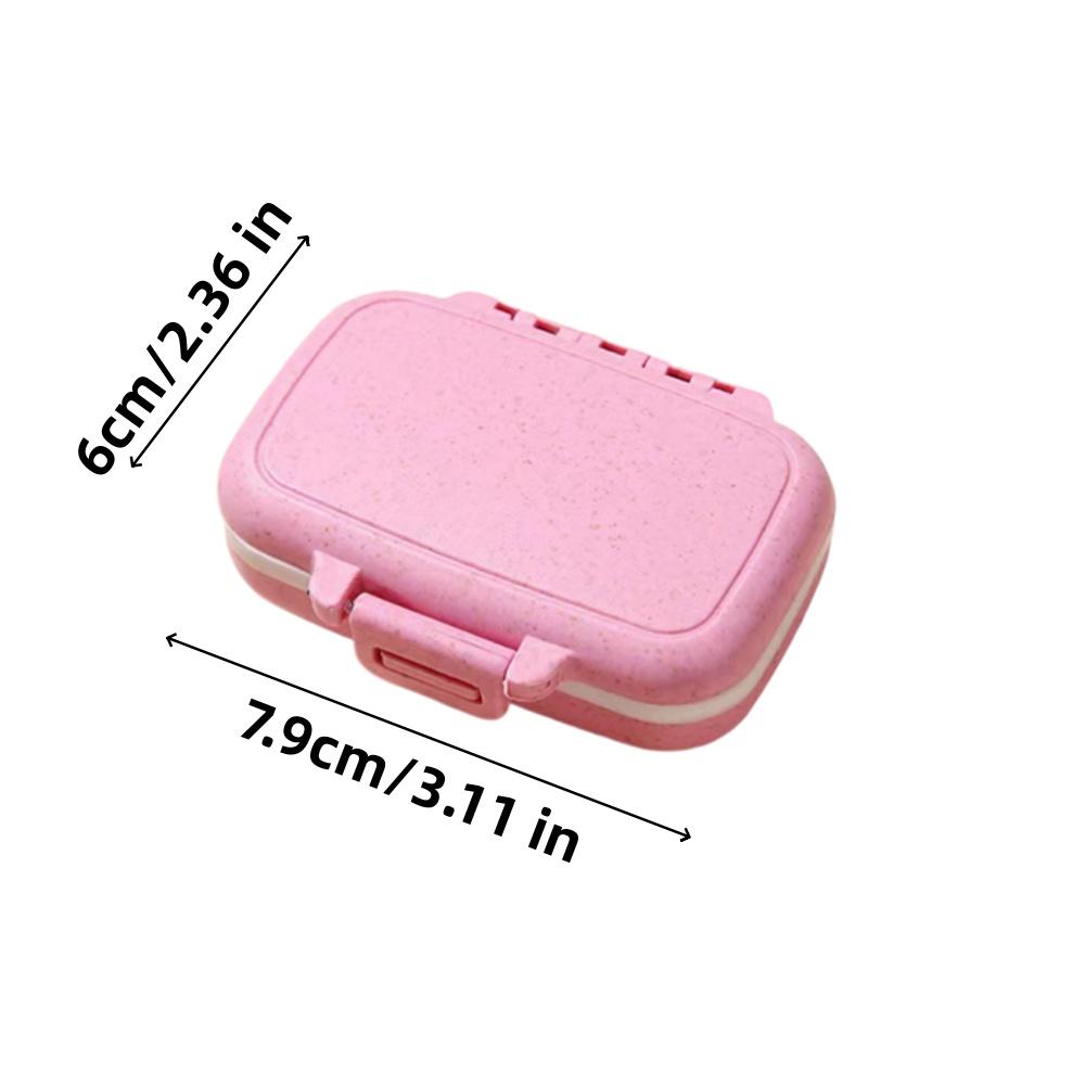 1pcs Mini Portable Pills Organizer Case 3 Grids 7day Pillbox Sealed Moisture-Proof Pill Box For Business Trips Storage Container