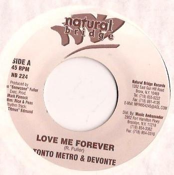 

7-дюймовая пластинка TANTO METRO & DEVONTE / KIPRICH & K - Love Me Forever / Bombo Claat NB224 Natural Bridge Ямайское регги, ска и даб Б/У