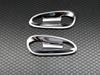 BRIGHTZ Chrome Plated Door Handle Covers (Plate) for SLK Class R172 (DHC-SARA-003) 172, SLK200, SLK350, SLK55 AMG 200, 350, 55 (Part Number: 19447)