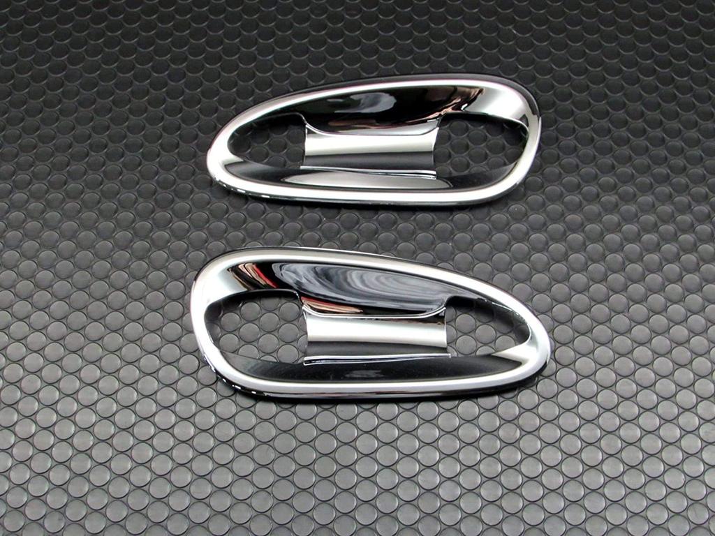 BRIGHTZ Chrome Plated Door Handle Covers (Plate) for SLK Class R172 (DHC-SARA-003) 172, SLK200, SLK350, SLK55 AMG 200, 350, 55 (Part Number: 19447)