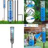 Rain Gauge 7" Capacity Easy To Read Outdoor Rain Gauges Best Rate Metal Rain Guage with Stake for Garden Yard Art Decor
