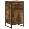 Sideboard Smoked Acacia 43 X 36 X 75.5 Cm Engineered Wood