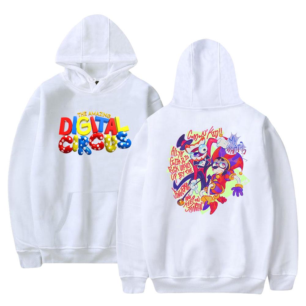 Mens Womens Hoodie The Amazing Digital Circus Hoodies Anime Streetwear Casual Printed Hooded Pullover Sweatshirts