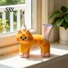 Portaspazzolino Gatto Carino Porta, Forma con Foro di Drenaggio, Porta Resistente alla Muffa Doppia Foro Organizzatore in Ceramica per Accessorio Bagno Resistente alla Muffa