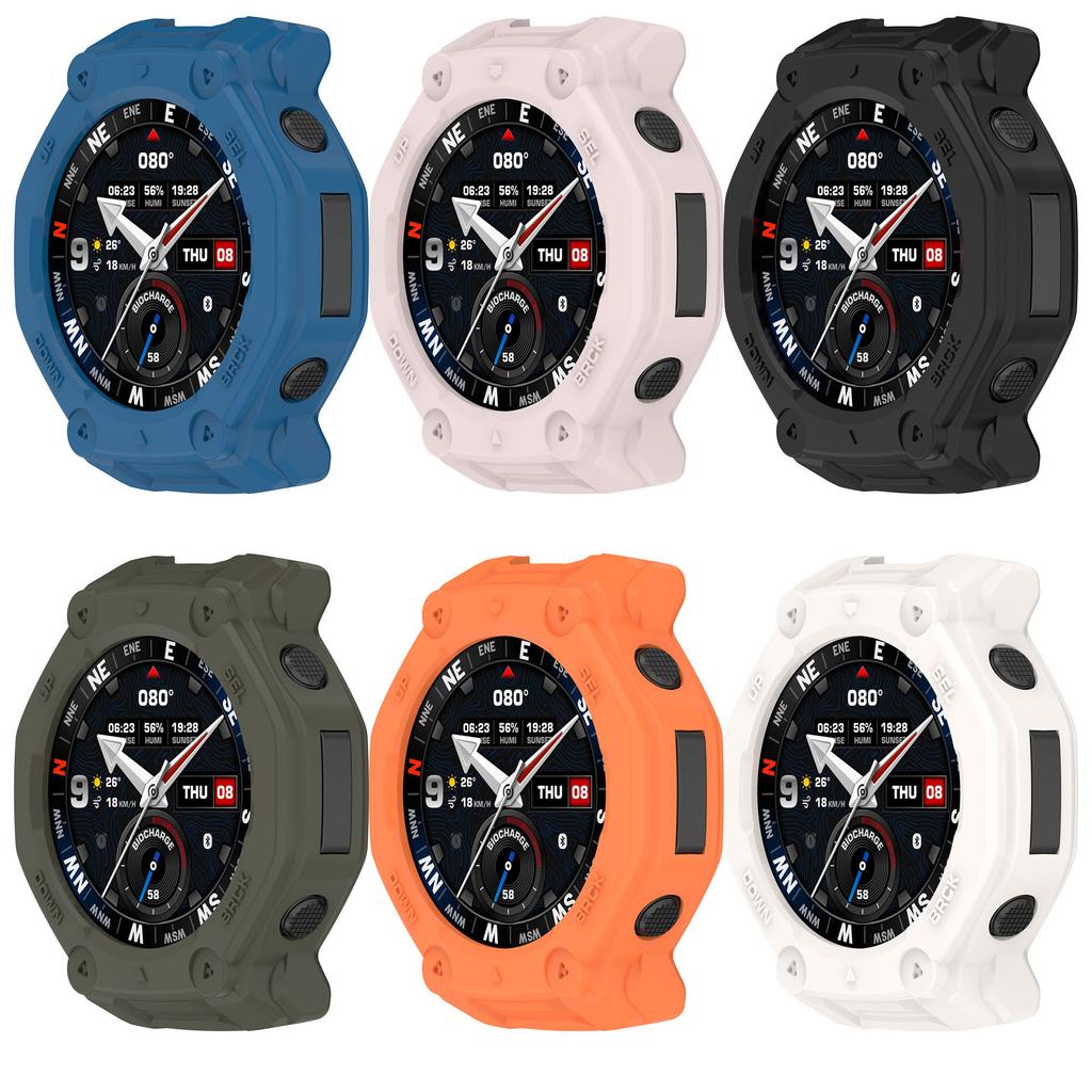 TPU Protective Case For Amazfit T-rex 3 Smart Watch Strap Cover Soft Silicone Bumper for Trex 3Pro 48 Protector Shell Accessoies