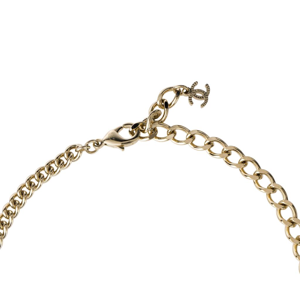 CHANEL Double C Metal Necklaces Unisex ABA439B10548NN157