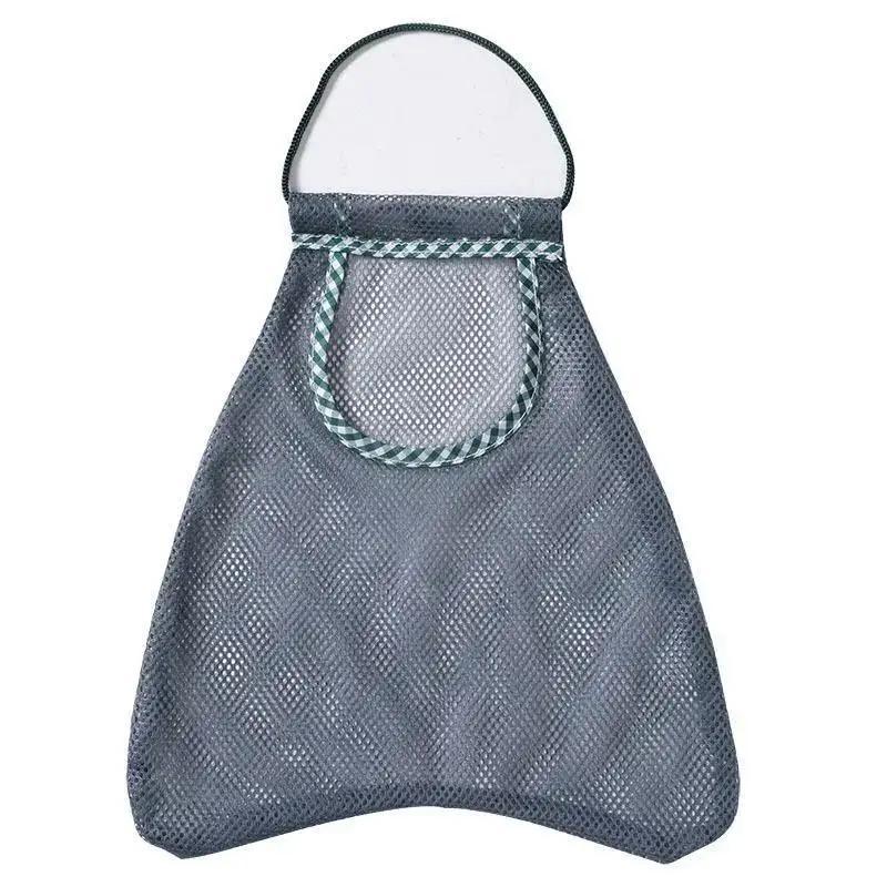 

Креативная сетка для хранения фруктов и овощей, подвесная, многофункциональная, портативная кухонная сетка для хранения овощей, многоразовая серый