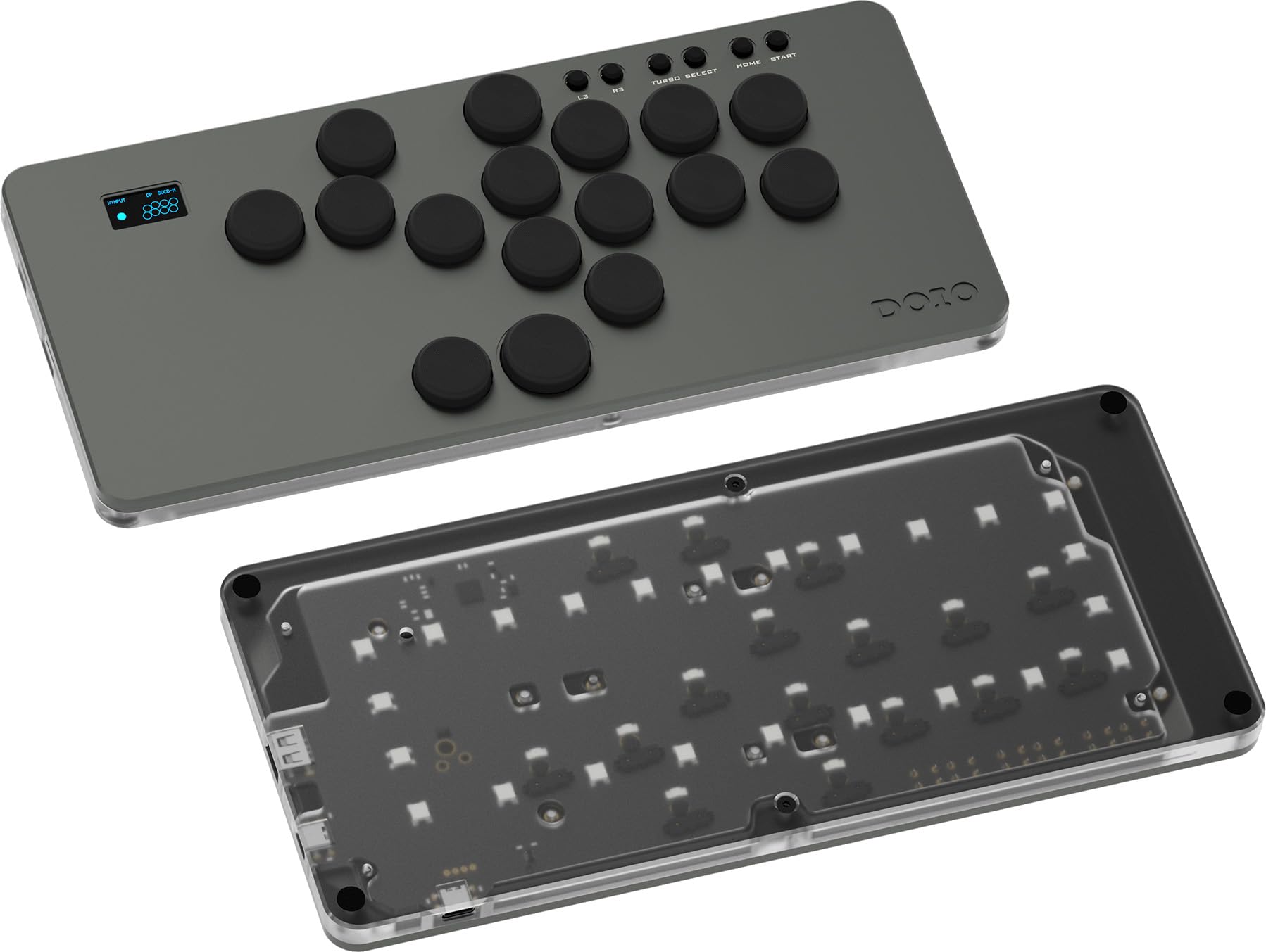 

DOIO Hitpad стандартний зап ястний Безважільний аркадний контролер Сумісний з Алюмінієвим ігровим контролером RGB та з можливістю гарячої заміни Все сумісне KIBU