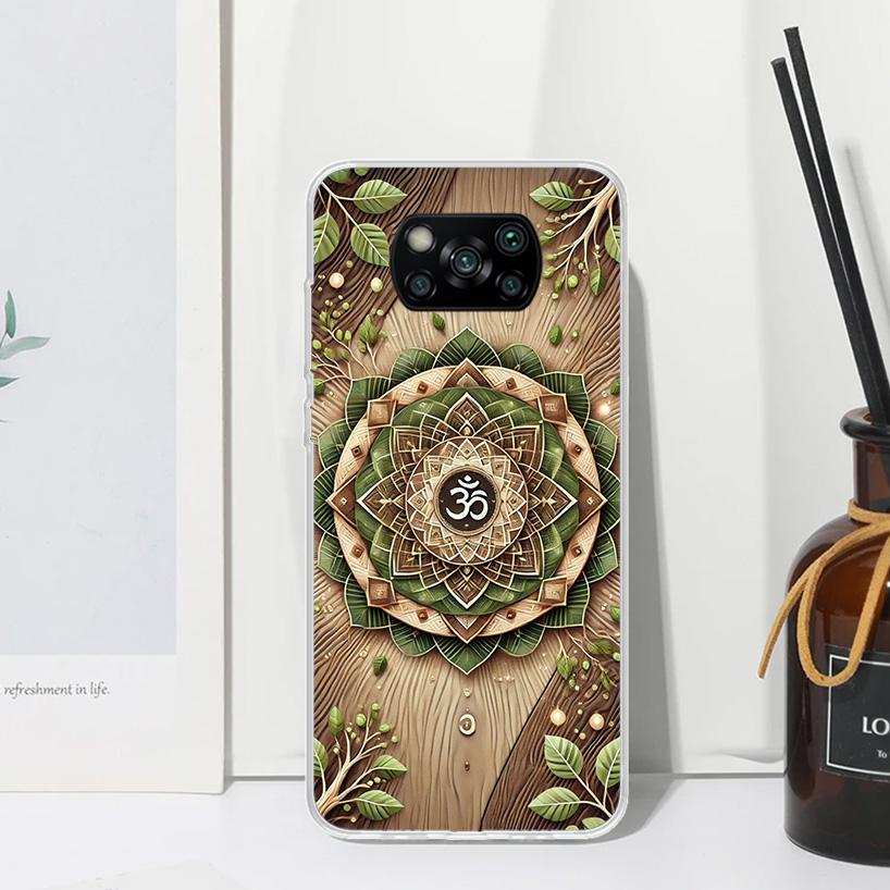 

Mandala Chakra Insist Yoga Phone Case For Xiaomi Poco X7 X6 X5 M7 M8 Pro F7 Ultra Redmi 15C 15 13C 13 12C 12 10 10C 10A Art Fund Xiaomi Poco X6 Pro