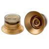 Musiclily Pro Inch Standard Reflector 2 2 for USA Les Top of Knobs, Volume, Tone, Paul/SG Guitars, Gold/Gold (Set 4)
