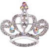 Three-dimensional Crown Brooch, High-end Feminine Collar Pin, Formal Brooch, Sweater and Suit Pin