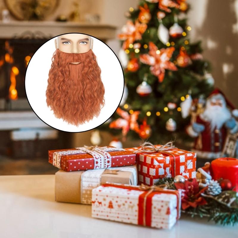 Halloween Party Fake Beard,Funny Fake Mustache Beard for Cosplay Supplies,Costume Party Realistic False Facials Hair