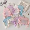 DIY Ballet Ribbon Korean Photocard Holder PU Card Cover Idol Card Display Protector  Girls Gift