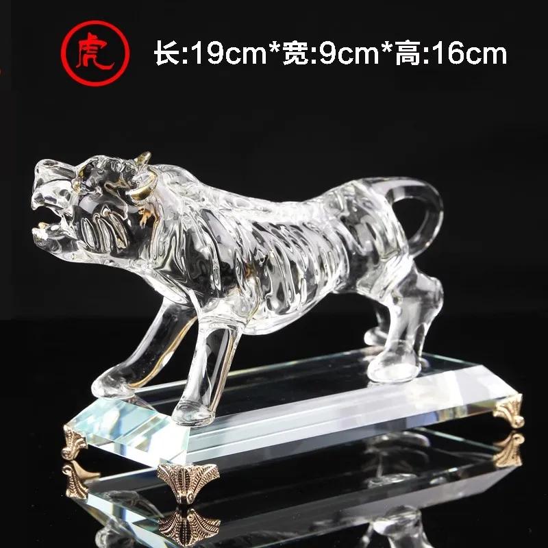 Home decor accessories Twelve zodiac animal ornaments Crystal crafts Wealth acquisition ornaments 1pcs desk decoration