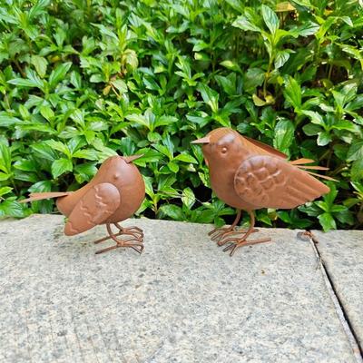 Ornament Iron Art Birds Rustic Style Outdoor Garden Decor New Metal Bird Ornament  Yard
