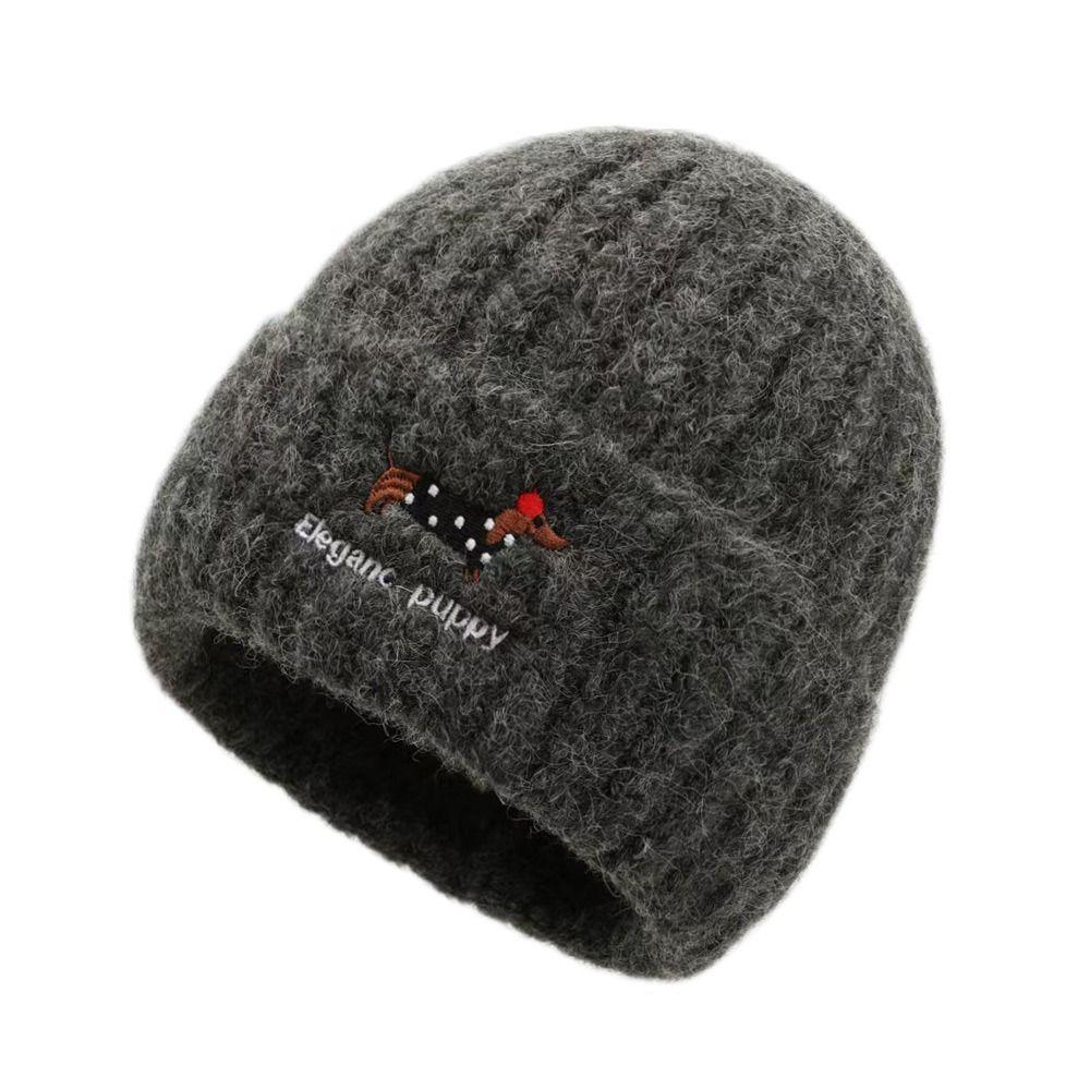 Fashion Warm Winter Hat Ear Protection Thickened Knitted Cap Elastic Casual Beanie Hats Men Women