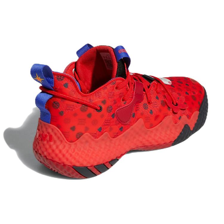New Adidas Harden Vol. 6 Vivid Red Monogram HQ3884